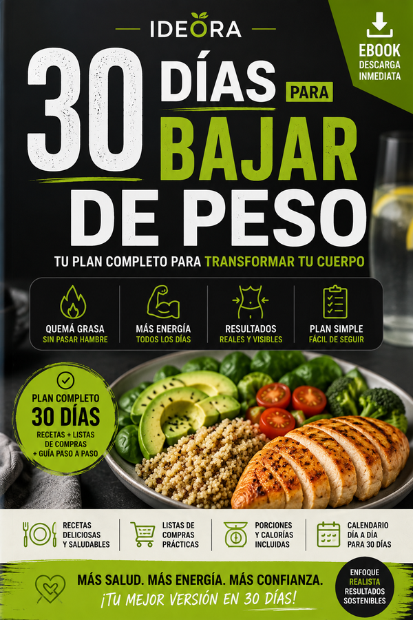 30 Días para Bajar de Peso Comiendo Rico | Plan Completo Paso a Paso